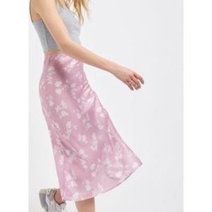 UO Rowan Midi Slip Skirt